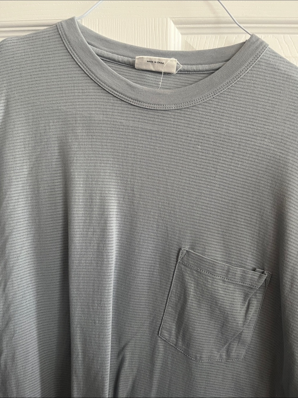 Kith Short Sleeve Pocket Tee in Light Gray-Blue - Picture 3 of 4